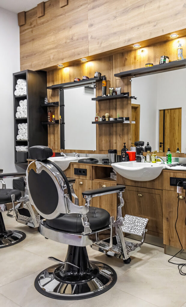 Interiér RANI Barbershop